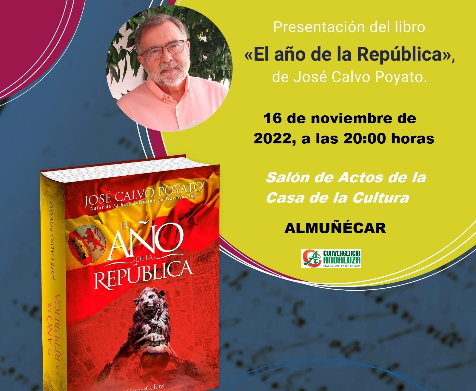 El escritor José Calvo Poyato presenta su última novela, “El año de la República”
